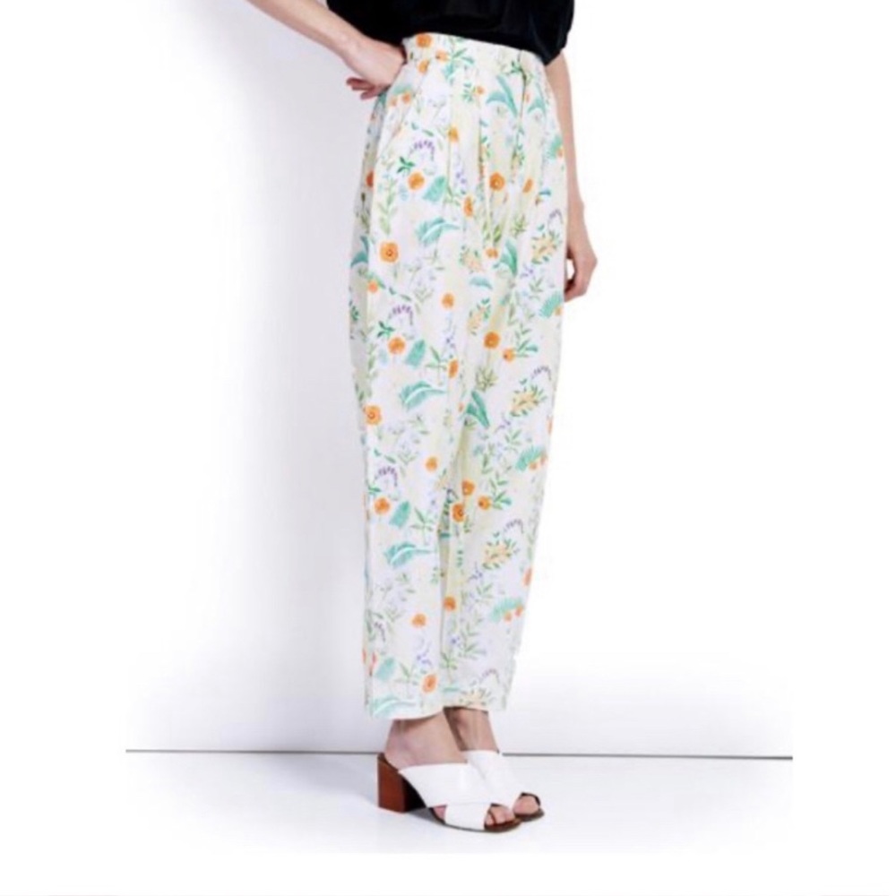 Rachel Antonoff Floral Trousers